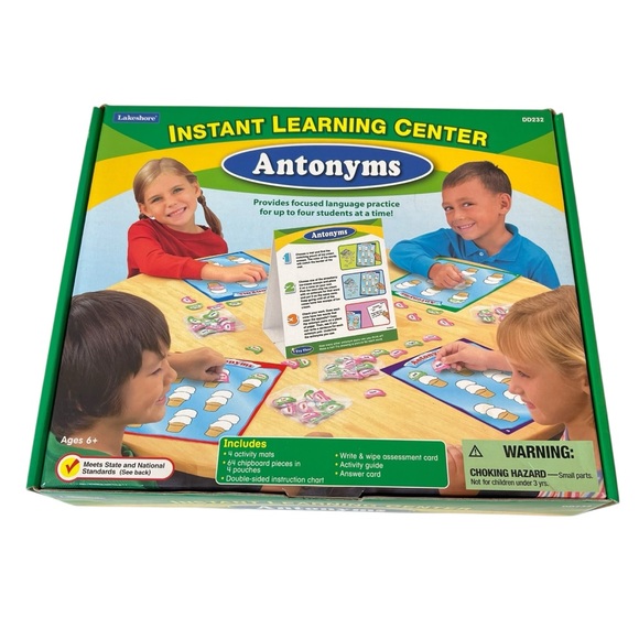 Lakeshore Instant Learning Center Antonyms Synonyms & Simple Sentence Match-Ups - Picture 2 of 6